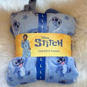 Disney Stitch Blue Kids One-Piece Pajama